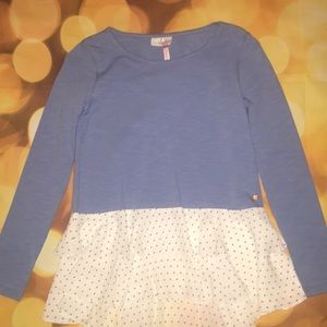Ruffled Periwinkle Matilda Jane Blouse